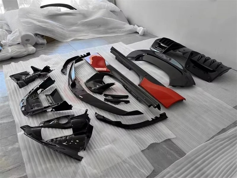 OEM Style Front Rear Lip Diffuser Spoiler Wing Splitter Side Skirt for  SF90 Upgrade Real Carbon Fiber Body Kit